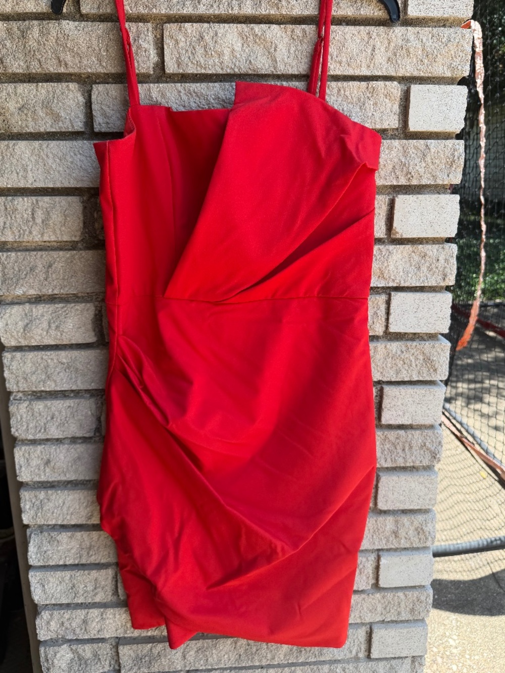 Vibrant red cocktail dress